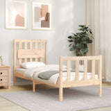 Bed Frame without Mattress Small Single Solid Wood Pine 3192386