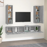 5 Piece TV Cabinet Set Grey Sonoma Engineered Wood 3120210