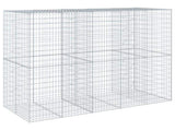 Gabion Basket with Cover 250x100x200 cm Galvanised Iron 3295228