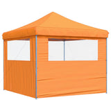 Foldable Party Tent Pop-Up with 2 Sidewalls Orange 4004922