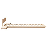 Bed Frame Brown 90 x 190 cm Wood 872422