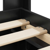 Bed Frame with Storage and Headboard Black 90 x 190 cm 3414062