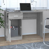 Desk with Drawer&Cabinet Grey Sonoma 100x40x73 cm Engineered Wood 342657