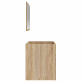 Bathroom Cabinet with Mirror Sonoma Oak Engineered Wood 833886