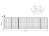 Gabion with 3.5 mm Wire and 10x10 cm Mesh 600x100x200 cm 3463446