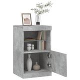 Sideboard with LED Lights Concrete Grey 41x37x67 cm 836682