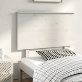Bed Headboard White 104x6x82.5 cm Solid Wood Pine 819156