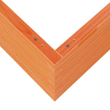 Garden Planter Wax Brown 80x80x45.5 cm Solid Wood Pine 847260