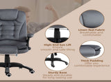 Massage Recliner Chair Heated Office Chair with Six Massage Points Velvet-Feel Fabric 360&deg Swivel T3398P328199