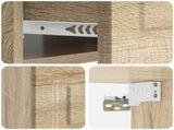 Wall-Mounted Bedside Cabinet 2 pcs Sonoma Oak 49 x 34.5 x 20 cm 899300