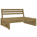 ZNTS 2 Piece Garden Lounge Set Impregnated Wood Pine 3186626