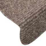 Stair Mats Self-adhesive 30 pcs 56x17x3 cm Beige Half Round 3365688