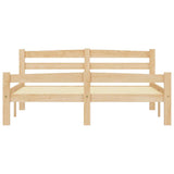 Bed Frame without Mattress Solid Pinewood 120x200 cm 322063