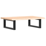 Basin Shelf Wall Mounted Steel and Solid Wood Oak 3302541
