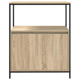 Bathroom Cabinet with Shelves Sonoma Oak 76.5x35x95 cm 861918