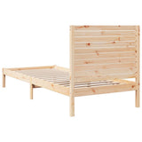 Extra Long Bed Frame without Mattress 100x210 cm Solid Wood 3309297