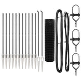 Welded Wire Fence with Spikes 25 x 1.2 m 3350690