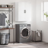 Wall Mounted Cabinet White 69.5x34x90 cm Engineered Wood 834978
