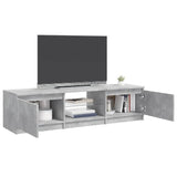 TV Cabinet with LED Lights Concrete Grey 140x40x36 cm 804296