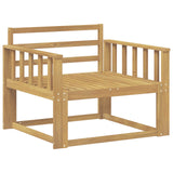Outdoor Middle Sofa Solid Acacia Wood White 3439003