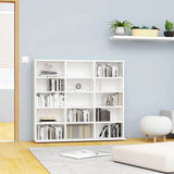 CD Cabinet High Gloss White 100x23x89.5 cm Engineered Wood 801793