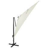 Cantilever Garden Parasol Sand Fabric with a PA coating, Aluminium 312344