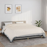 Weighted Blanket Light Cream 220x260 cm 15 kg Fabric 350767