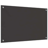 Kitchen Backsplash 2 pcs Dark Grey 80 x 50 cm Tempered Glass 3415462