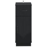 Bathroom Storage Cainet HOORN Black 30 x 31 x 77 cm 897266