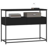 Console Table Black 100x40x75 cm Engineered Wood 834150