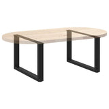 Coffee Table Legs U-Shaped 2 pcs Black 70x cm Steel 4013164