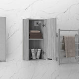 Wall-mounted Bathroom Cabinet Grey Sonoma 32x20x67 cm 817061