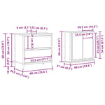 2 Piece Bathroom Furniture Set Grey Sonoma Engineered Wood 3328367