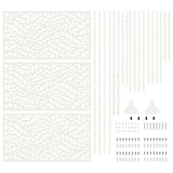 Privacy Screen White 100 x 50 x 180 cm Steel 868557
