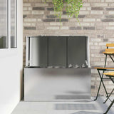 Outdoor Storage Box Silver 100 x 50.5 x 50 cm Steel 874564