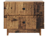 Bedside Cabinet Old Wood 43 x 34.5 x 47.5 cm Engineered Wood 893851