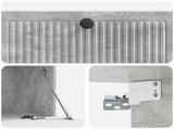 Wall-Mounted TV Cabinet Concrete Grey 78.5 x 41 x 30 cm 898008