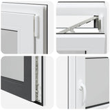 Basement Window "RISOR" 100x70 cm Tilt&Turn DIN Right Anthracite 4108410