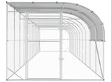 Against Wall Chicken Coop Silver 1200 x 200 x 215 cm 3434745