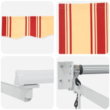 Electric Retractable Awning Multicolour 4 x 2 m 3419919