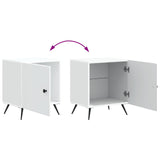 Bedside Cabinet White 43 x 34.5 x 50 cm Engineered Wood 895485