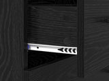 Sideboard Black Oak 69.5 x 34 x 90 cm Engineered Wood and Iron 881506