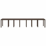 Garden Table Brown 400 x 100 x 73 cm Poly Rattan 3378529
