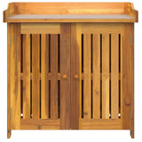 Garden Cabinet Natural 78 x 36.5 x 78cm Solid Acacia Wood 42001364