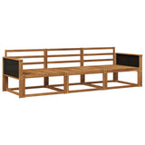Outdoor Sofa Set 3 pcs Natural Solid Acacia Wood 3382292