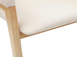 Dining Chairs 2 pcs Natural 54 x 57 x 73 cm Solid Rubber Wood 42020422