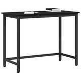 Table Black Oak 80 x 50 x 76.5 cm Engineered Wood and Steel 873762