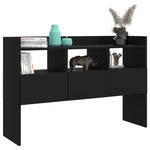 ZNTS Sideboard Black 105x30x70 cm Engineered Wood 808378