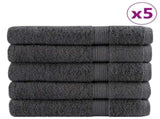 Premium Towels "SOLUND" 50 pcs Anthracite 100x200 cm 600 gsm 137175