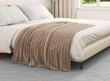 Throw Blankets 6 pcs Camel 150 x 130 cm Fleece 42016869